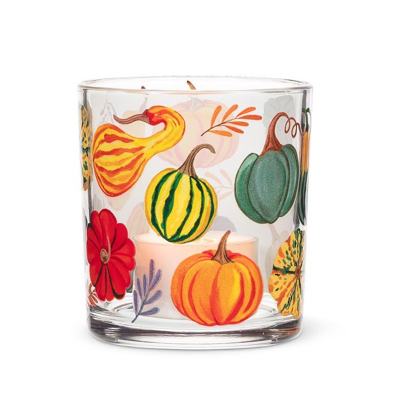 Harvest Gourds Glass Votive Holder | Putti Fine Furnishings Canada