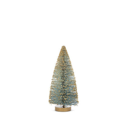 Small Brush Tree with Glitter - Blue
