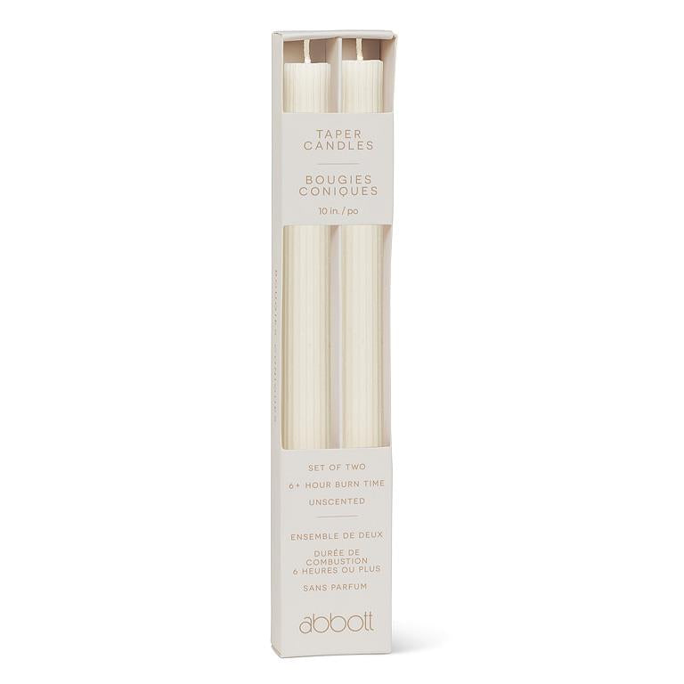 Ridged Taper - Ivory | Putti Fine Furnishings Canada