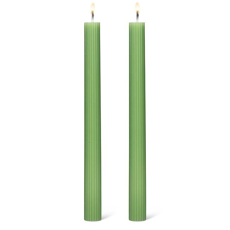 Ridged Taper-Sage | Putti Fine Furnishings Canada