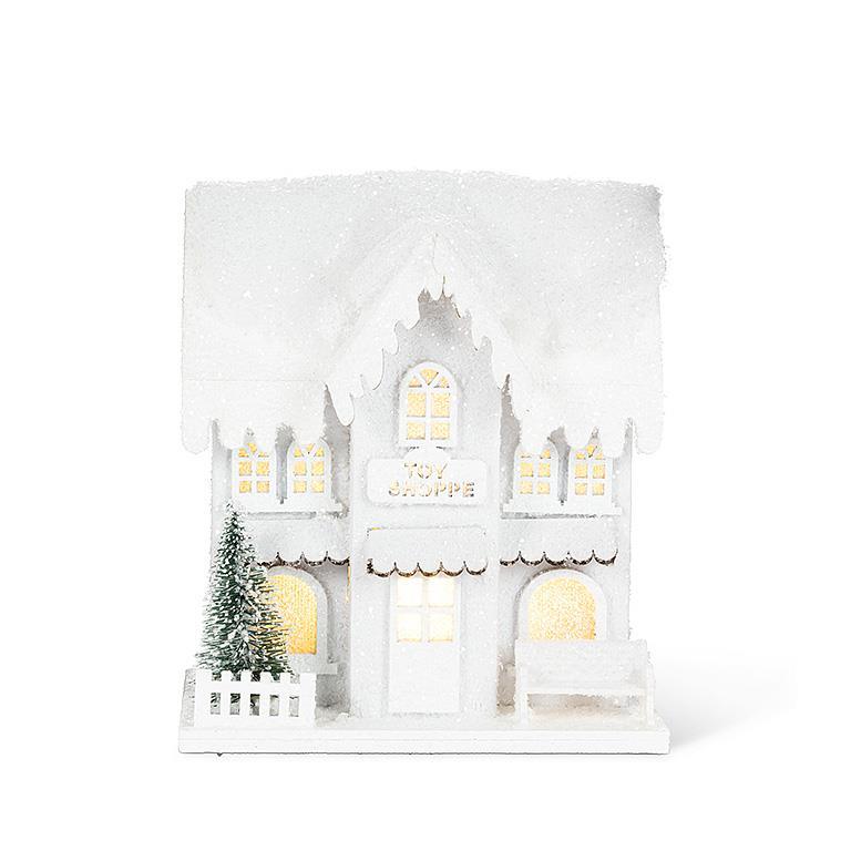 Small Snowy Toy Shop with LED