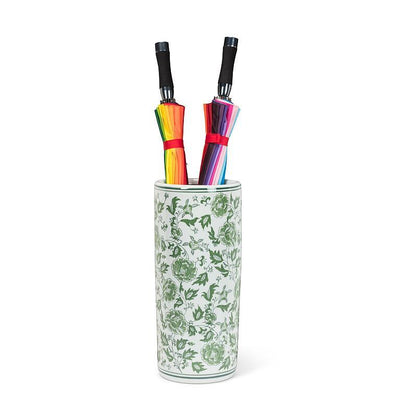 Green Floral Umbrella Stand | Putti Fine Furnishings Canada