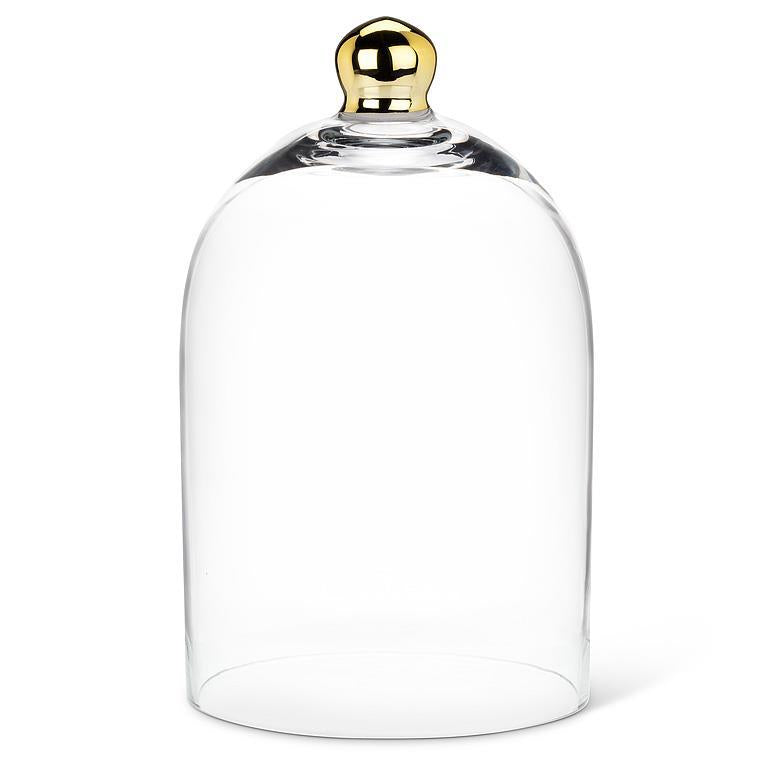 Bell Shaped Cloche with Gold - Large  | Putti Fine Furnishings Canada