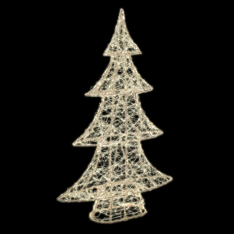 Gold Micro Light LED Shaped Tree - 720 Lights Medium