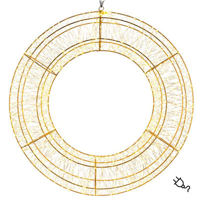 Micro LED Gold Wreath - Extra Large