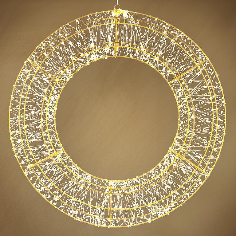 Micro LED Gold Wreath - Extra Large