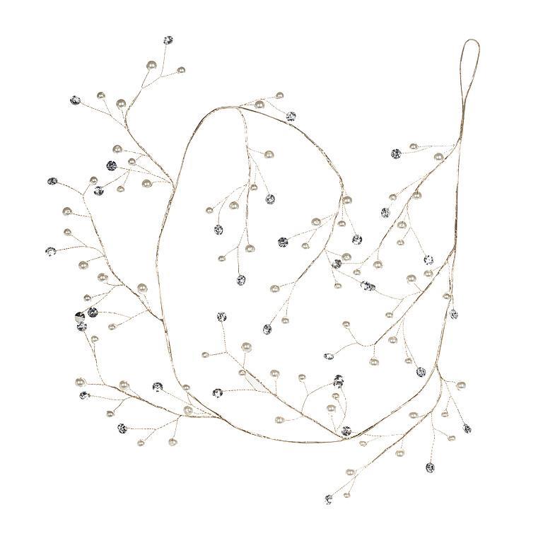 Pearl & Crystal Gem Garland | Putti Christmas Decorations