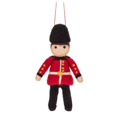 Red Coat Soldier Felt Ornament | Putti Christmas Decorations