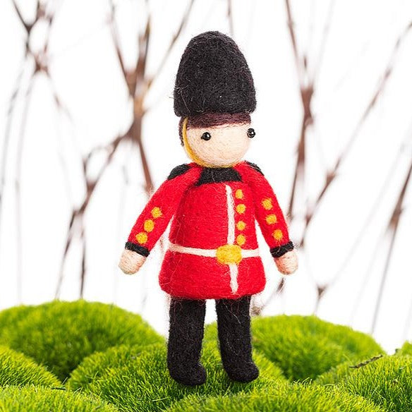 Red Coat Soldier Felt Ornament | Putti Christmas Decorations
