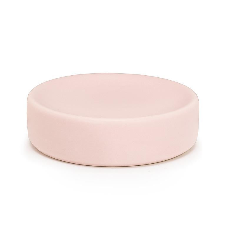 Matte Round Soap Dish - Pink