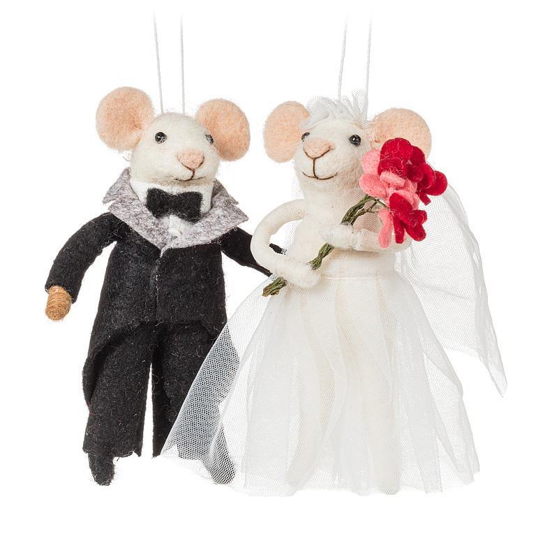 Groom Mouse Ornament in Tuxedo