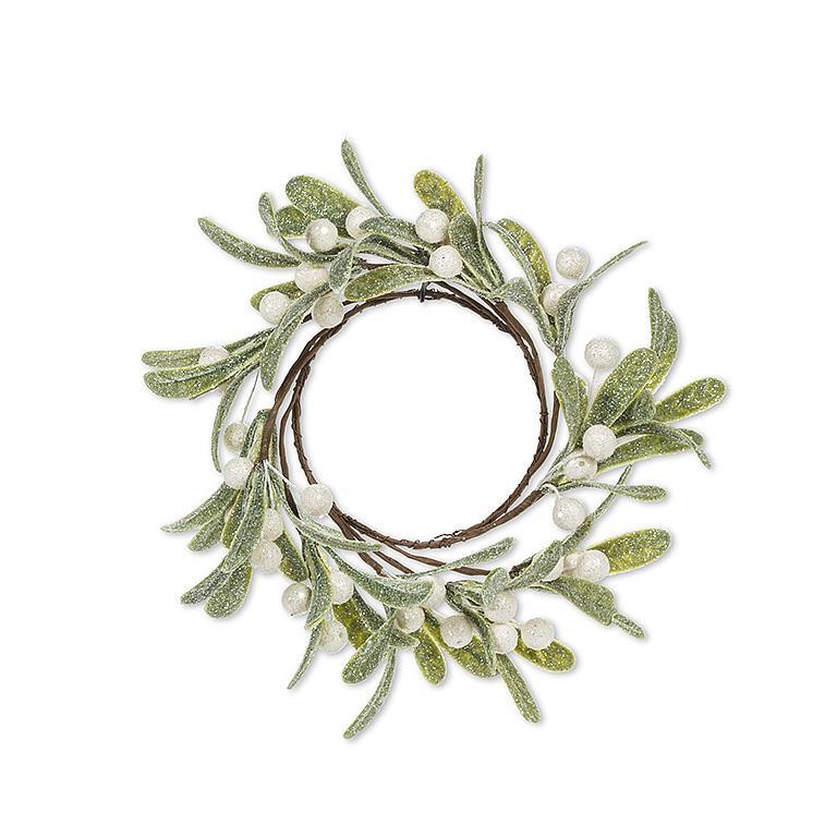 Frosted Mistletoe Candle Ring