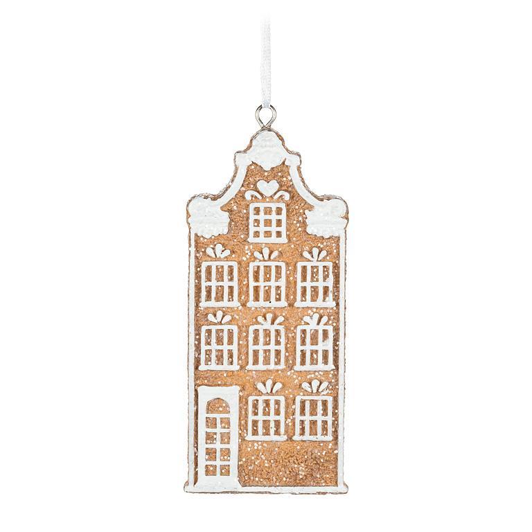 Iced Gingerbread House Ornament | Putti Christmas Decorations