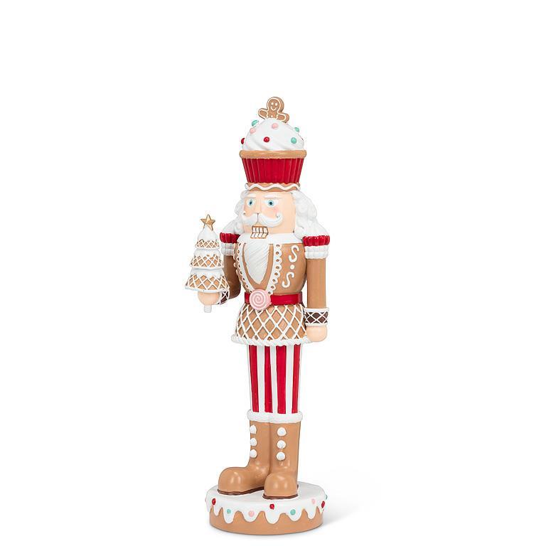 Small Gingerbread Nutcracker | Putti Christmas Decor