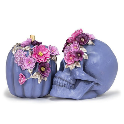 Large Skull with Flowers