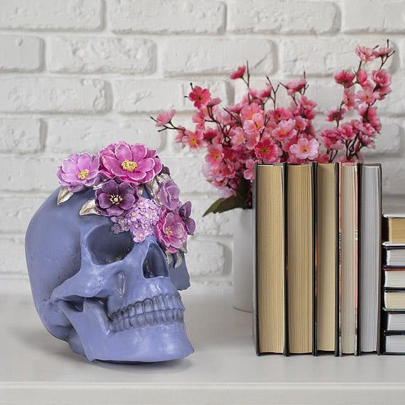 Large Skull with Flowers