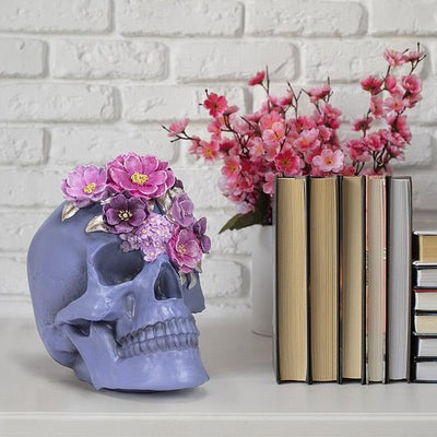 Large Skull with Flowers
