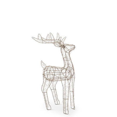 Gold Micro Light LED Reindeer - 600 Lights Medium