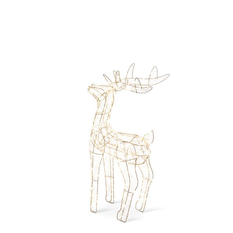 Gold Micro Light LED Reindeer - 600 Lights Medium
