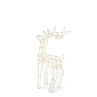 Gold Micro Light LED Reindeer - 600 Lights Medium