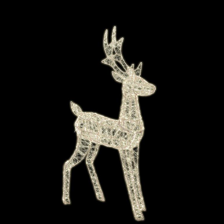 Gold Micro Light LED Reindeer - Large 500 L