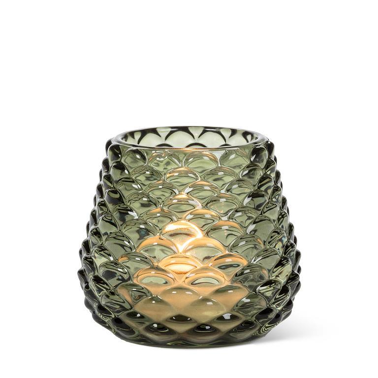 Small Pinecone Tealight Green