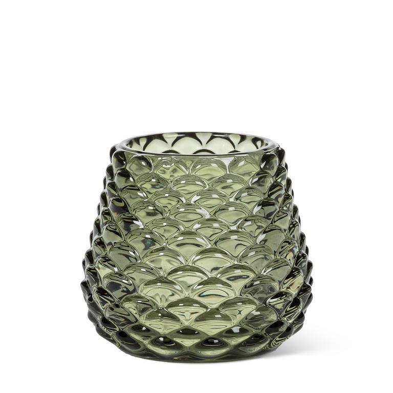 Small Pinecone Tealight Green