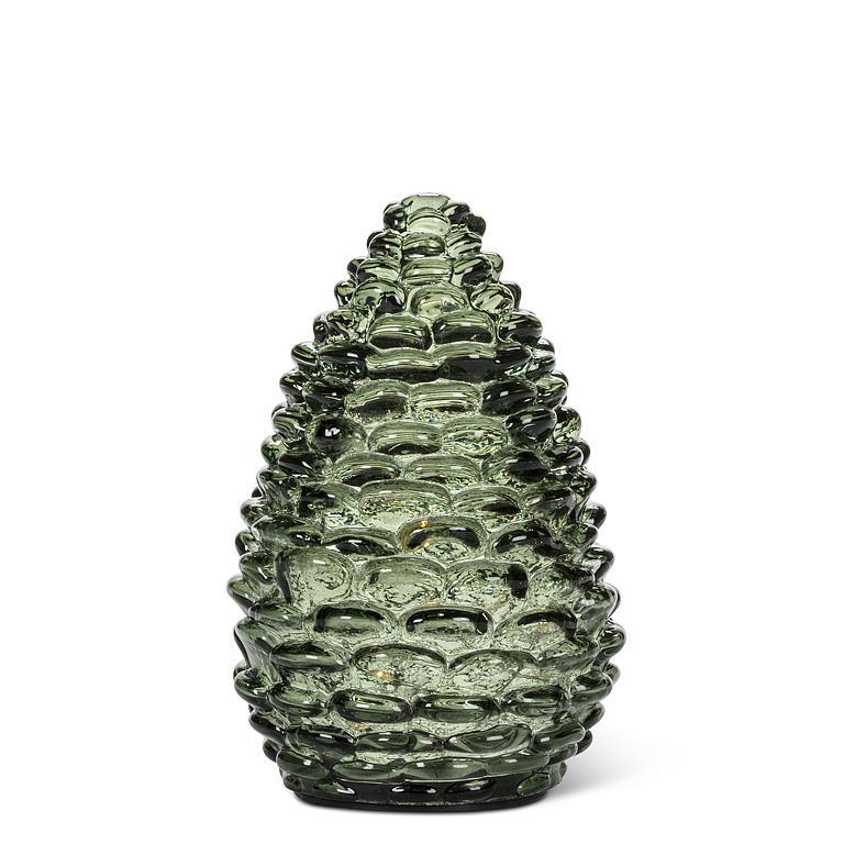 Medium Pinecone LED Light Green | Putti Christmas Decorations