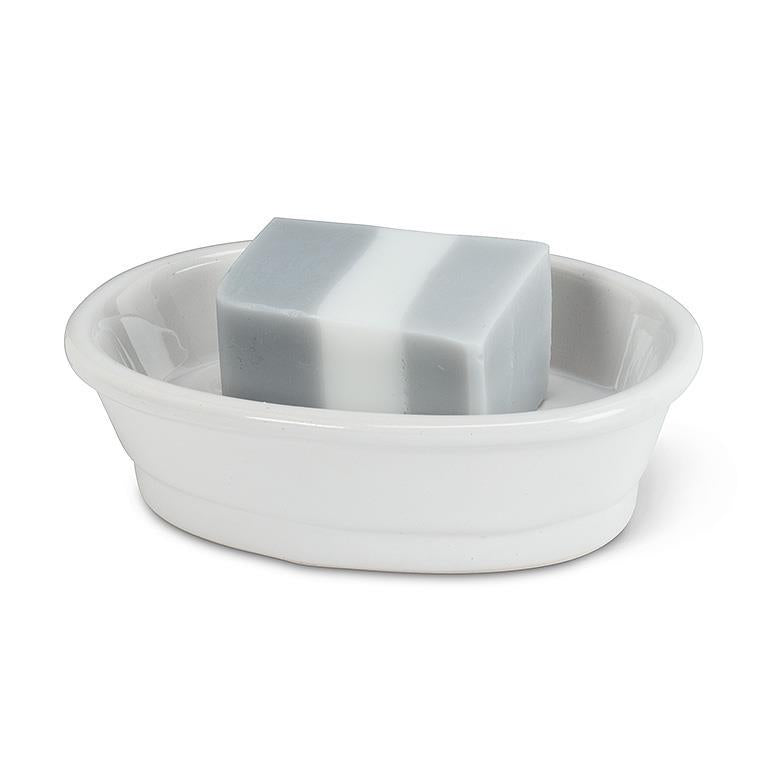 Oval "Savon" Soap Dish | Putti Fine Furnishings Canada