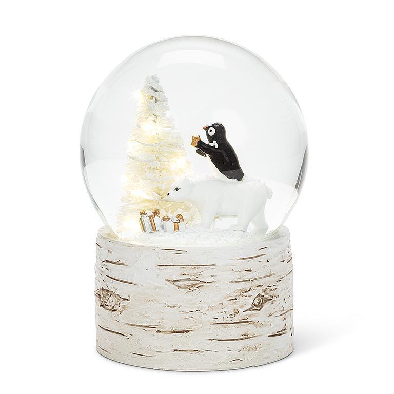 Penguin & Bear LED Snow Globe