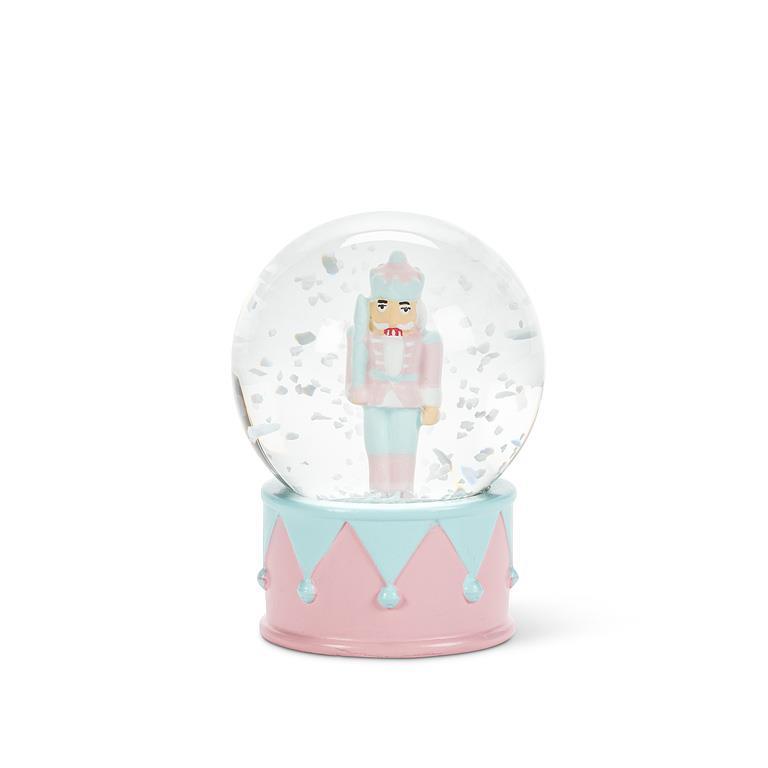 Small Pastel Nutcracker Snow Globe