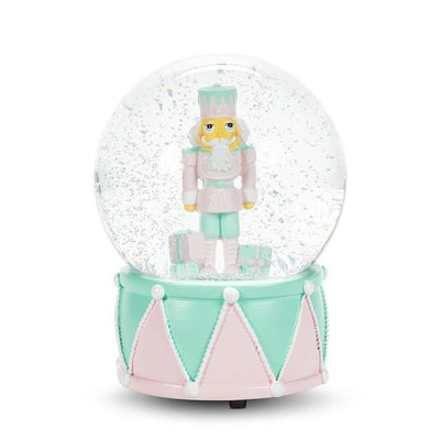 Pastel Medium Nutcracker Snowglobe with Music | Putti Christmas
