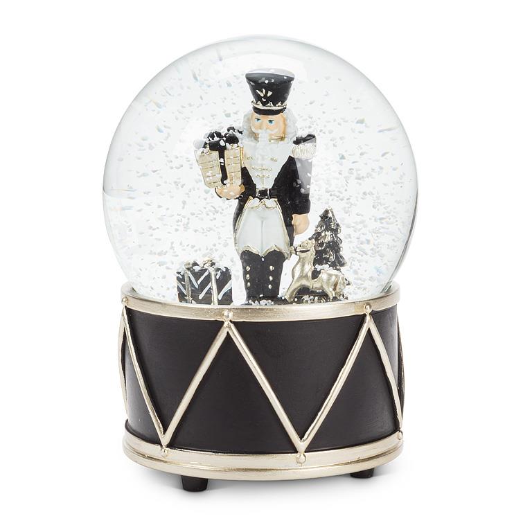 Medium Black Nutcracker Snow Globe