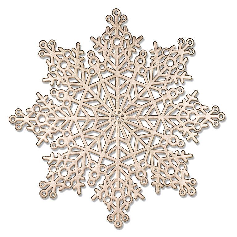 Cutout Snowflake Placemat - Gold