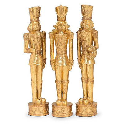 Tall Standing Gold Soldier | Putti Christmas Decorations