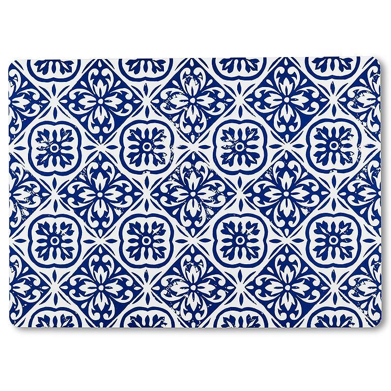 Blue Tile Vinyl Placemat | Putti Fine Furnishings Canada