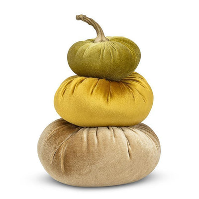 Velvet Pumpkin Stack | Putti Fine Furnishings Canada