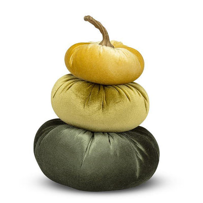 Velvet Pumpkin Stack | Putti Fine Furnishings Canada