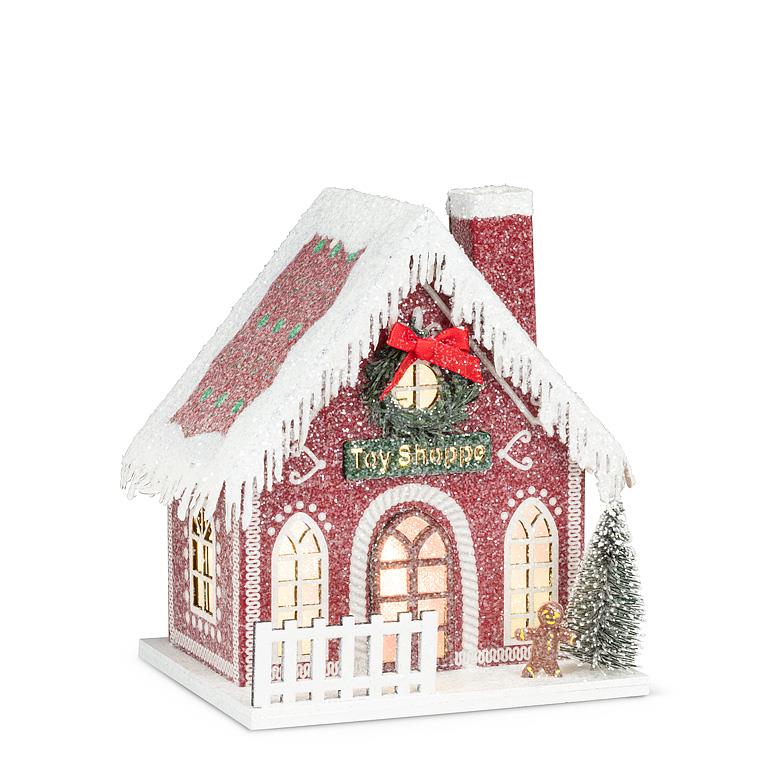 Small Frosty LED Toy Shop - Red