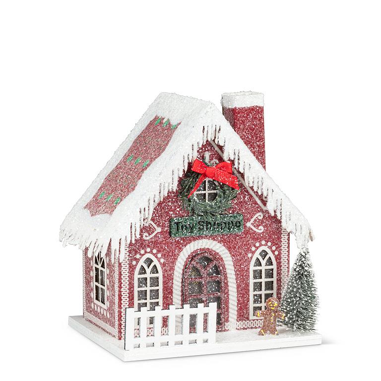 Small Frosty LED Toy Shop - Red