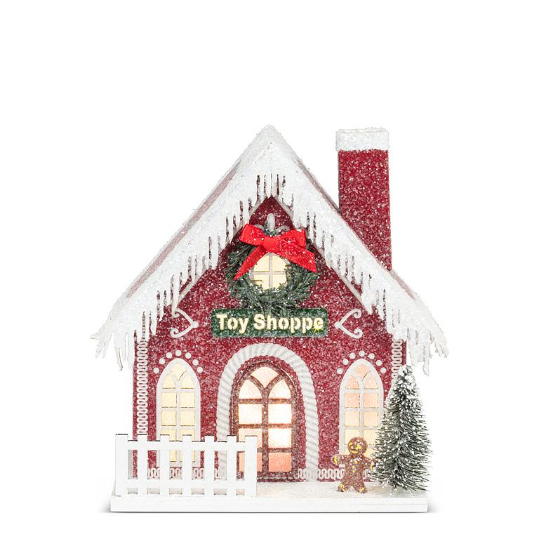 Small Frosty LED Toy Shop - Red