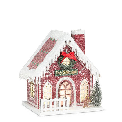 Small Frosty LED Toy Shop - Red