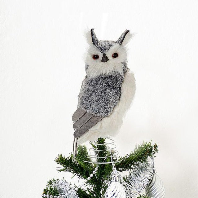 Sitting Owl Tree Topper