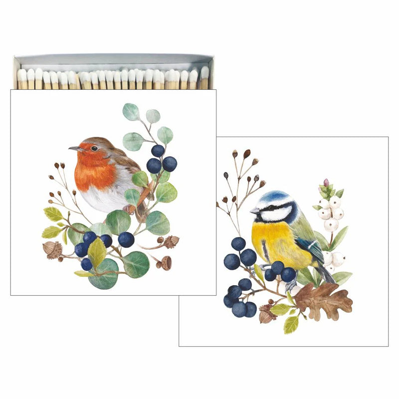 "Les Oiseaux " Robin Decoative Square Match Box