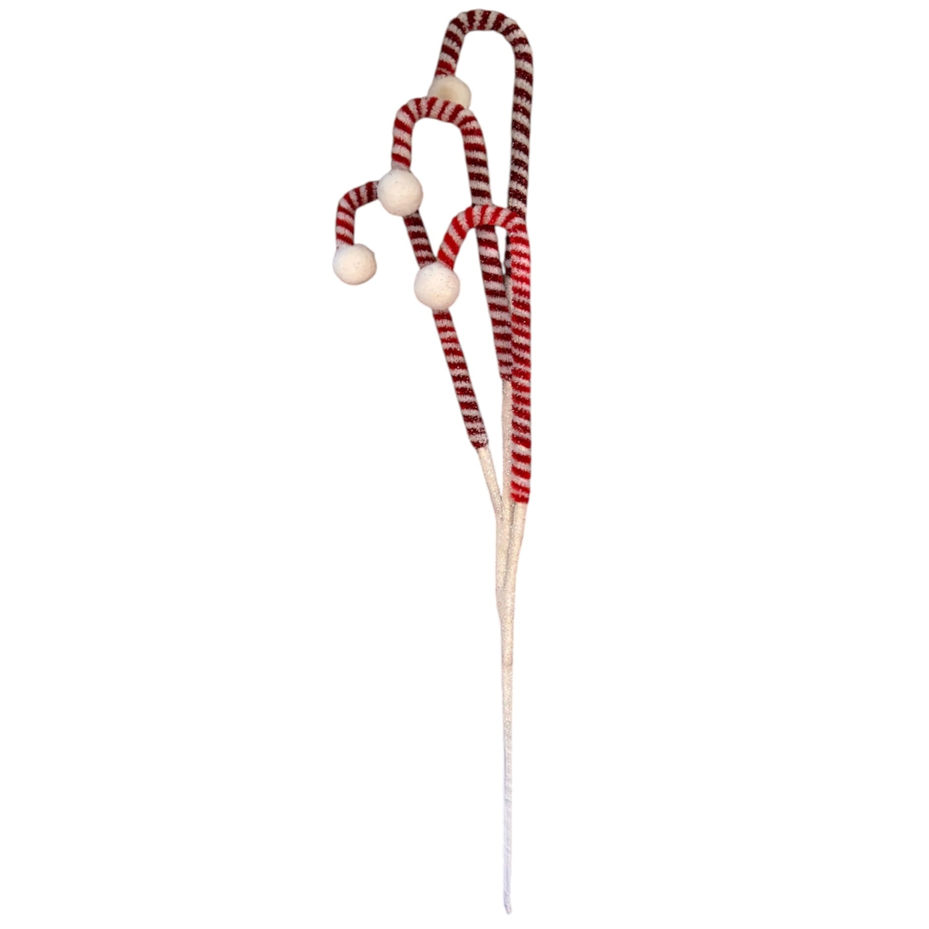 Peppermint Candy Cane Pick
