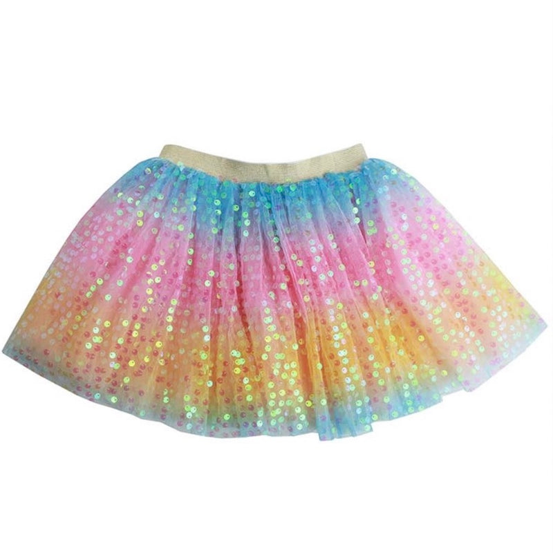 Children's Dress Up Costume Pastel Sequin Tie Dye Tutu | Le Petite Putti