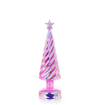 Medium Iridescent Lit Tree - Pink | Putti Christmas Decorations