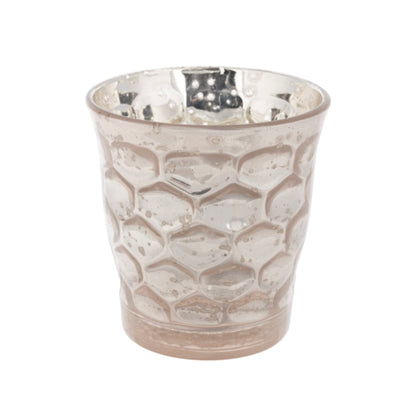 Champagne Mercury Glass Votive Holder