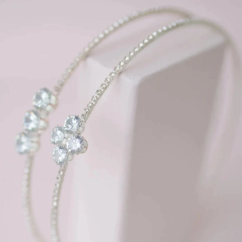 Great Pretenders Boutique Diamante Headband - Cluster Four Stones