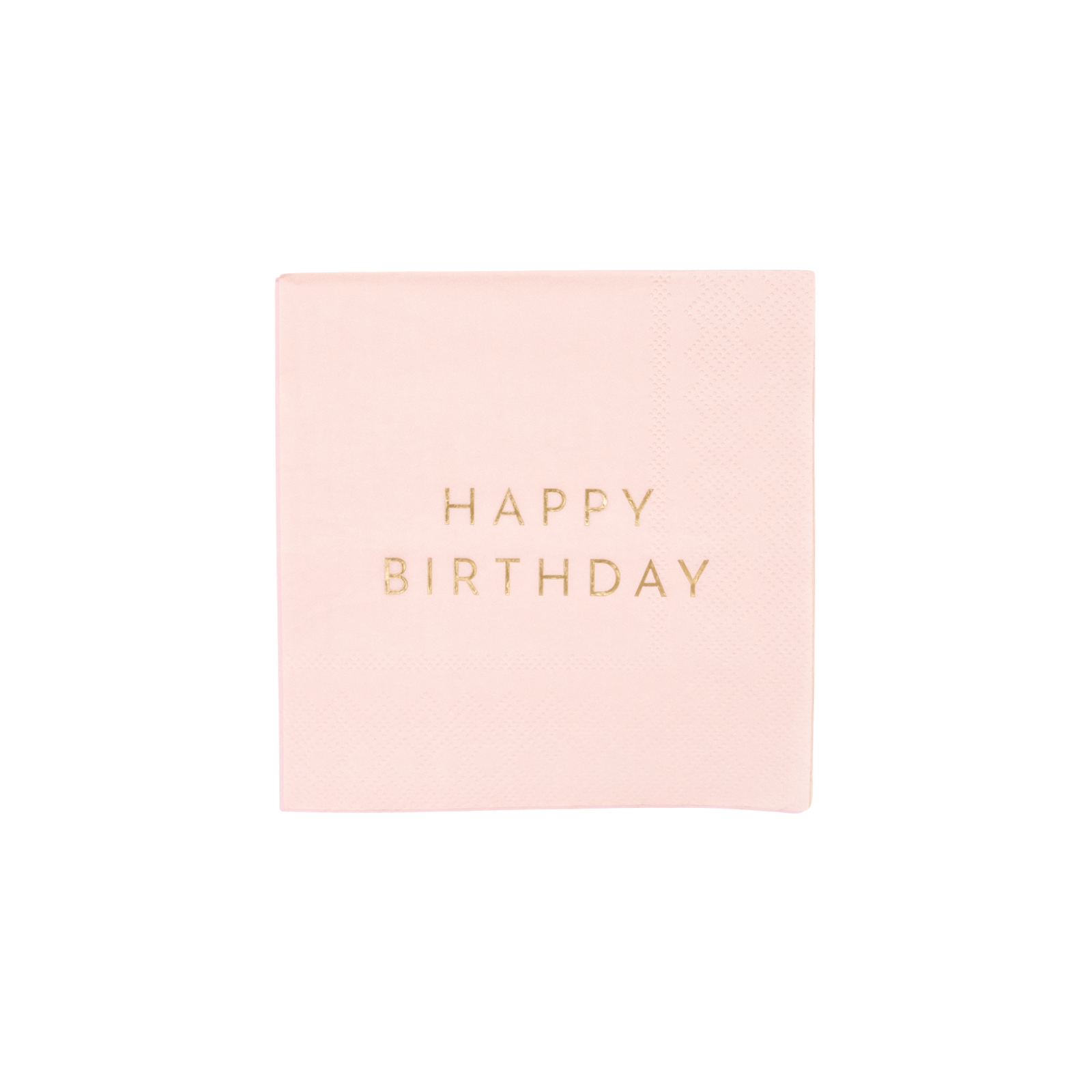 Pink "Happy Birthday" Cocktail Napkins